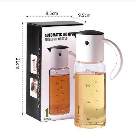 Automatic Oil Dispenser - Borosilicate Glass Condiment Bottle